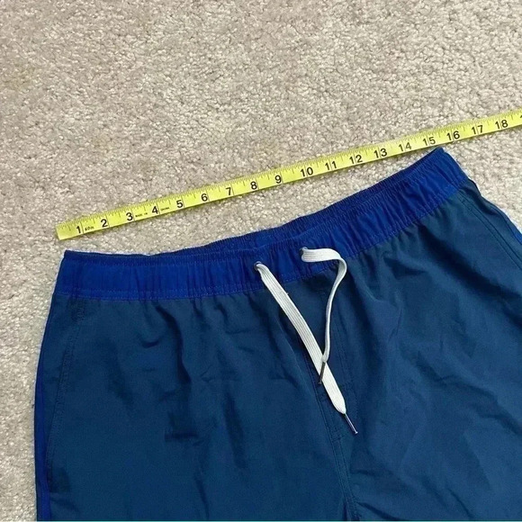 Fair Harbor The Anchor Men’s Size Large 8” Swim Shorts Trunks Dark Denim Anchor - Picture 5 of 15